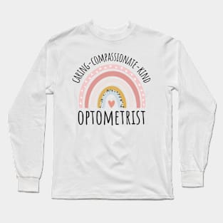 Optometrist Pastel Rainbow Long Sleeve T-Shirt